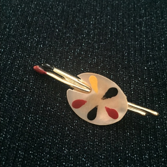 Artist pallet pin - Picture 1 of 1